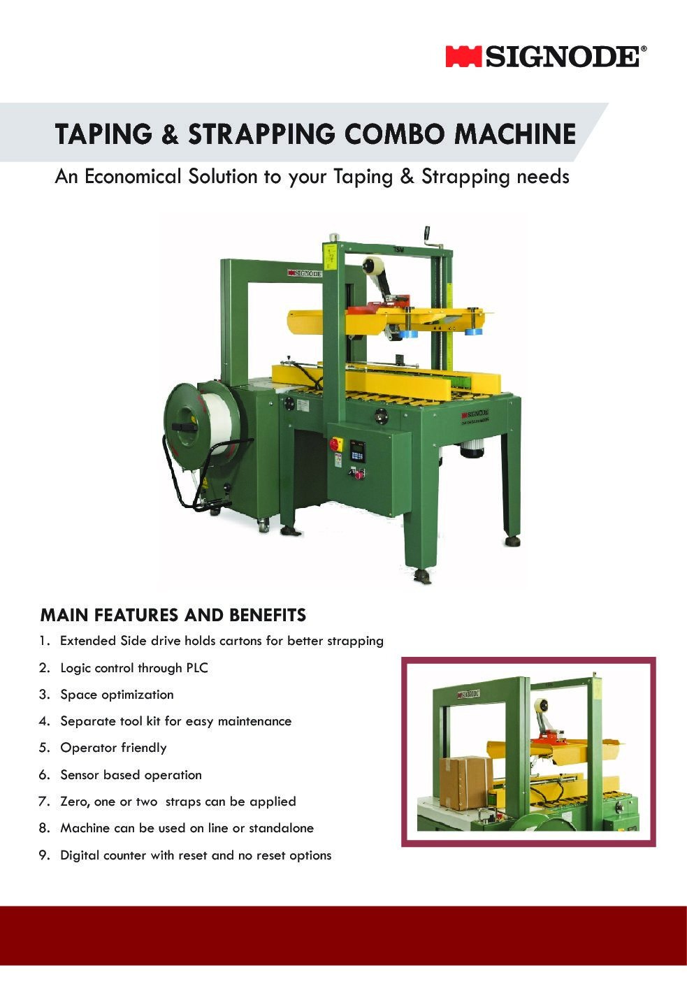 Taping & Strapping Combo Machine