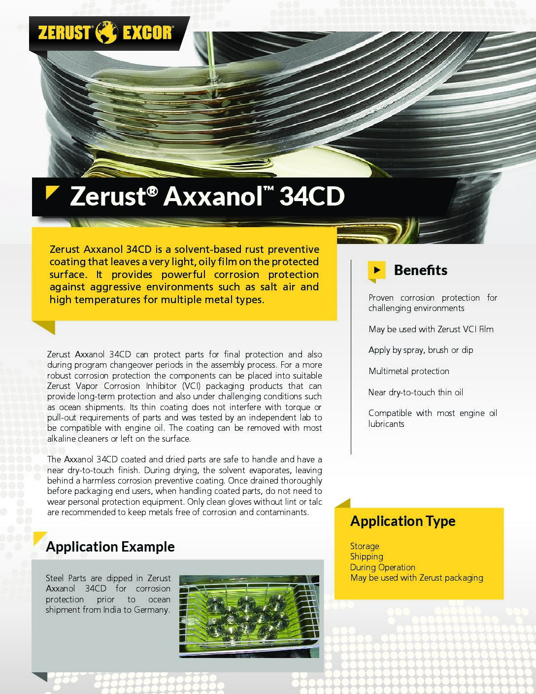 Zerust Axxanol 34CD Rust Preventive