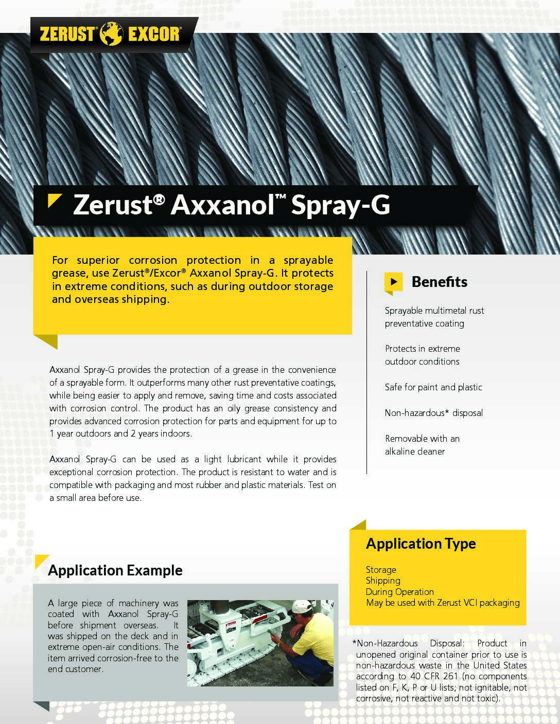 Zerust Axxanol Spray-G Rust Preventive